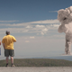Illustration for article titled Photos imagine atomic bomb tests as a modern tourist attraction